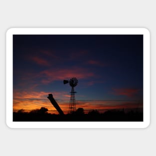Kansas Bright and Colorful Evening Sunset Sticker